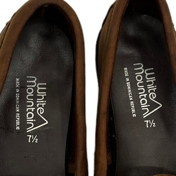 WHITE MOUNTAIN Leather Loafers 7.5 - Picture 9 of 9
